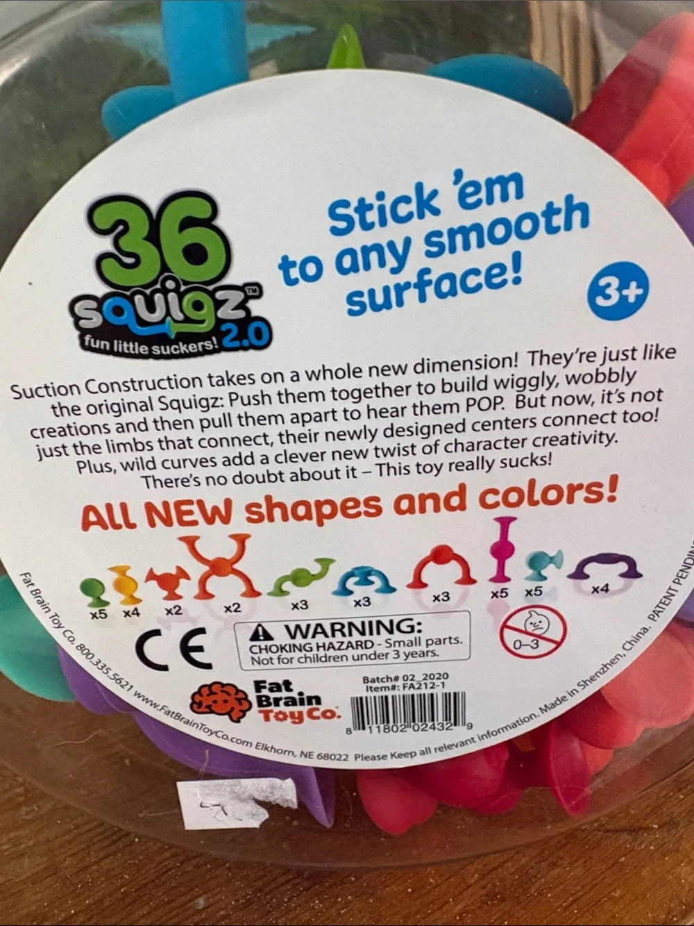 Squigs Fun Little Suckers Toy Set - Multicolor pieces